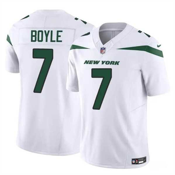 Men & Women & Youth New York Jets #7 Tim Boyle 2023 F.U.S.E. White Vapor Untouchable Limited Jersey,We sell and wholesale Men & Women & Youth New York Jets #7 Tim Boyle 2023 F.U.S.E. White Vapor Untouchable Limited Jersey on line form chian!